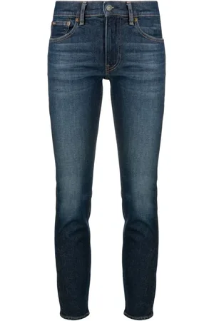 Ralph Lauren Jeansy, Kobieta, Niebieski, W27, Bawełna, Dżinsy Skinny z Niskim Stanem