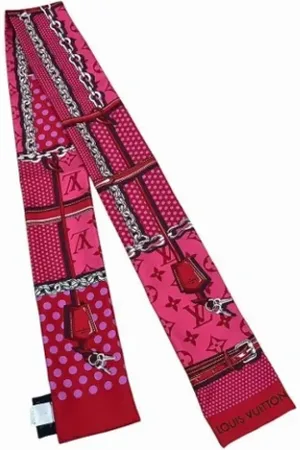 LOUIS VUITTON Pre-owned, Kobieta, Różowy, ONE SIZE, Pre-owned Silk scarves