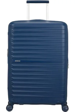 American Tourister Walizki, unisex, Niebieski, ONE SIZE, Len, Fastforward Trolley z zamkiem TSA