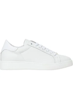 Twin-Set Buty, Kobieta, Biały, 40 EU, Białe Skórzane Sneakersy