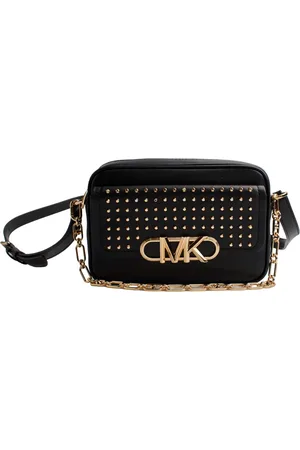 Michael Kors Torebki, Kobieta, Czarny, ONE SIZE, Skóra, Kolczykowana torba na ramię