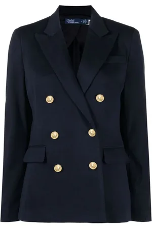 Ralph Lauren Kurtki, Kobieta, Niebieski, M, Wełna, Dzianinowa marynarka