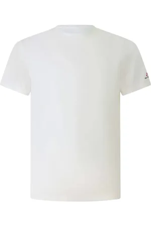 Peuterey Koszulki, Mężczyzna, Biały, S, Bawełna, Zole 02 T-shirt o Teksturze Pika
