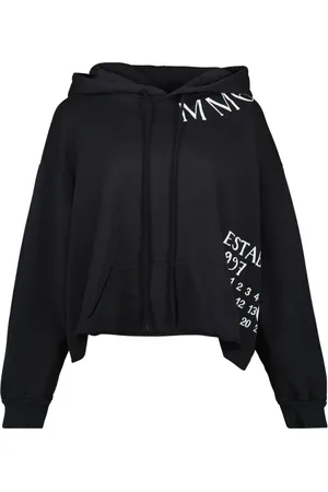 Maison Margiela Bluzy, Kobieta, Czarny, S, Numeric Bluza Wiosna-Lato 2025 Kolekcja