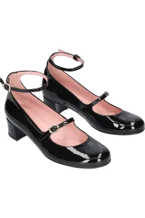 Pretty Ballerinas Buty, Kobieta, Czarny, 38 1/2 EU, Skóra, Czółenka Joanna
