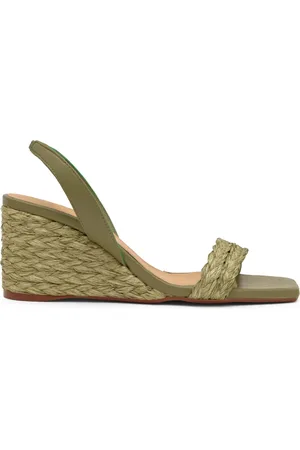 Castaner Buty, Kobieta, Zielony, 38 EU, Sandały NA Koturnie 8 CM