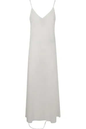 Maison Margiela Sukienki, Kobieta, Biały, S, Elegancka Sukienka Maxi dla Kobiet