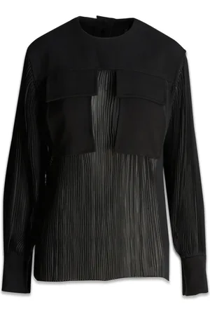Proenza Schouler Bluzki, Kobieta, Czarny, 2XS, Poliester, Elegancka Bluzka