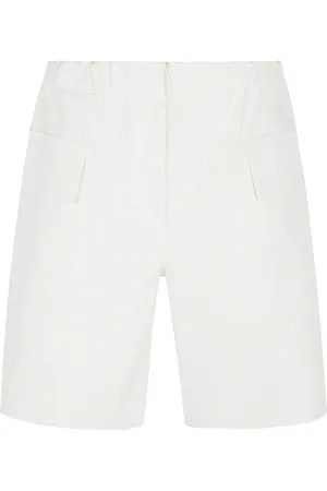 Jil Sander Szorty, Kobieta, Biały, S, Eleganckie Bawełniane Spodnie