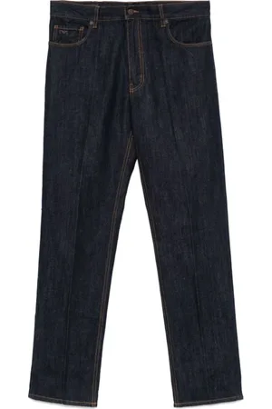 Emporio Armani Jeansy, Mężczyzna, Niebieski, W38, Indigo Jeansy w Klasycznym Stylu