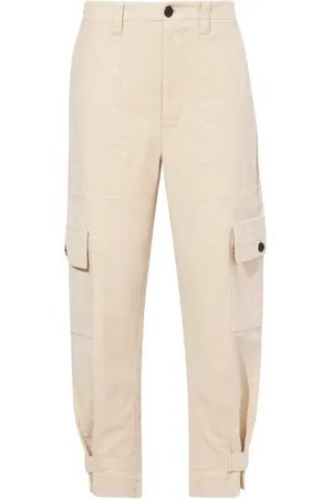 Proenza Schouler Spodnie, Kobieta, Beżowy, S, Bawełna, Kay Cargo Trousers