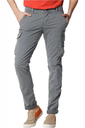 Masons Spodnie, Mężczyzna, Szary, S, Bawełna, Spodnie Cargo Slim Fit w Wyjątkowym Stylu Chile