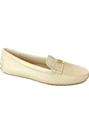 Ralph Lauren Buty, Kobieta, Beżowy, 37 EU, Skóra, Baleriny Mokasyny Barnsburry Flats Driver