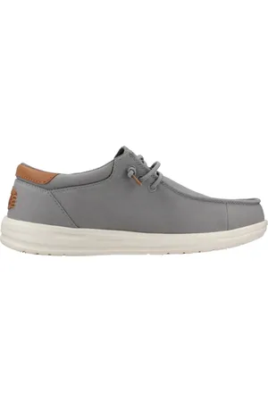 Hey dude Buty, Mężczyzna, Szary, 42 EU, Buty z Kanwy z Sznurówką