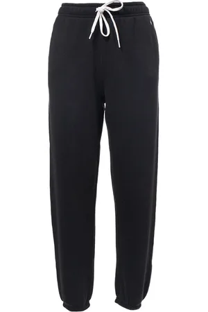 Ralph Lauren Spodnie, Kobieta, Czarny, XS, Bawełna, Dopasowane spodnie dresowe z bawełny