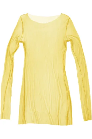 Cortana Koszulki, Kobieta, Żółty, S, Tiul, t de tul, top jaune
