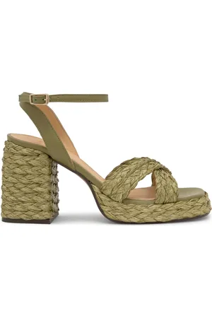 Castaner Buty, Kobieta, Zielony, 37 EU, Valeriette/258 · Sandały Z Obcasem 10 CM