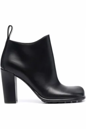Bottega Veneta Buty, Kobieta, Czarny, 36 EU, Czarny Skórzany But Ankle