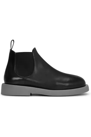 MARSÈLL Buty, Mężczyzna, Czarny, 43 EU, Czarne Skórzane Beatlesy Tradycyjny Styl