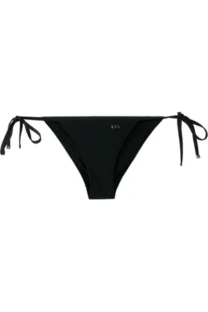 Dolce & Gabbana Stroje kąpielowe, Kobieta, Czarny, L, Bikini z regulowanymi ramiączkami i sznurkami