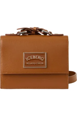 Iceberg Torebki, Kobieta, brązowy, ONE SIZE, Skóra, Mini Torebka z Górnym Uchwytem