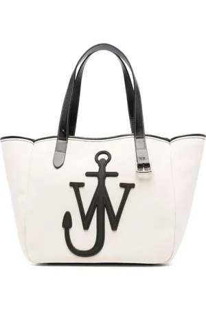 J.W.Anderson Torebki, Kobieta, Biały, ONE SIZE, Torba Tote Bag z Wiązanymi Uchwytami