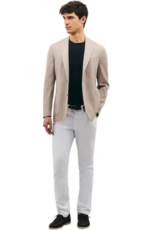 Boglioli Kurtki, Mężczyzna, Beżowy, M, Wełniana Marynarka K-Jacket