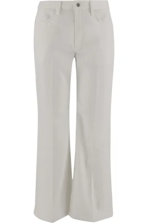 Jil Sander Spodnie, Kobieta, Biały, W28, Denim, Dżinsy Flare Denim