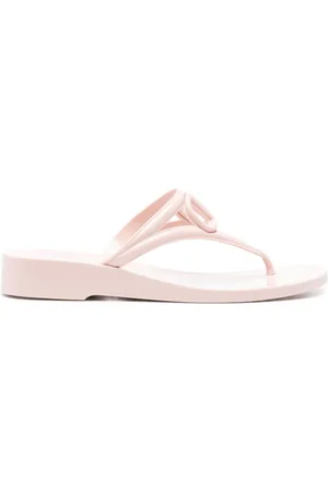 VALENTINO GARAVANI Buty, Kobieta, Różowy, 40 EU, Len, Klapki VLogo Signature Thong