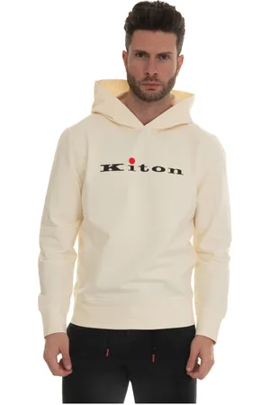 Kiton Bluzy, Mężczyzna, Beżowy, L, Bawełna, Wygodna bawełniana bluza z kapturem
