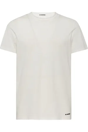 Jil Sander Koszulki, Mężczyzna, Biały, XS, Bawełna, T-shirt z okrągłym dekoltem