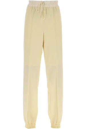 Jil Sander Spodnie, Kobieta, Żółty, S, Wełna, Spodnie dresowe