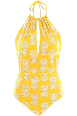 La DoubleJ Stroje kąpielowe, Kobieta, Żółty, S, Esther Pineapple Swimsuit