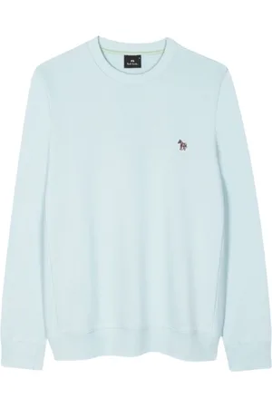 Paul Smith Bluzy, Mężczyzna, Niebieski, M, Bawełna, Bluza Crew Neck