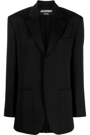 Jacquemus Kurtki, Kobieta, Czarny, S, Wełna, La Veste D`Homme Blazer