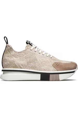 Fabi Buty, Kobieta, Różowy, 37 EU, Różowe Bouclè Sneaker z podeszwą F65