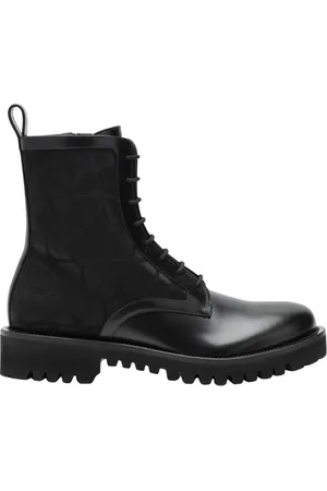 VALENTINO GARAVANI Buty, Mężczyzna, Czarny, 43 EU, Skóra, Iconographic Low Canvas Boot