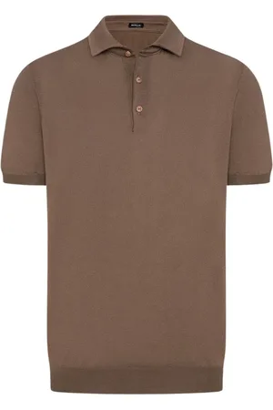 Kiton Koszulki, Mężczyzna, brązowy, S, Bawełna, Miękka koszulka polo z egipskiej bawełny