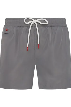 Kiton Stroje kąpielowe, Mężczyzna, Szary, 2XL, Poliester, Bokserki kąpielowe