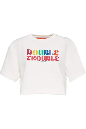 La DoubleJ Koszulki, Kobieta, Biały, S, Bawełna, Koszulka Discman