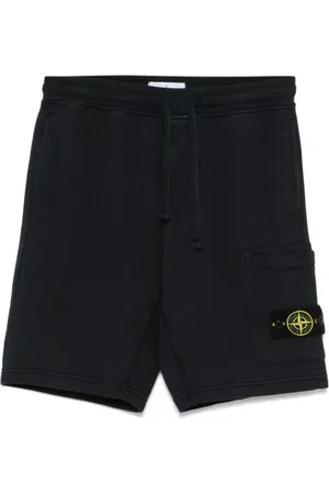Stone Island Szorty, Mężczyzna, Czarny, S, Bawełna, Szorty Bermuda