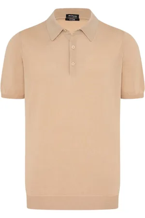 Kiton Koszulki, Mężczyzna, Beżowy, M, Bawełna, Miękka koszulka polo z bawełny egipskiej