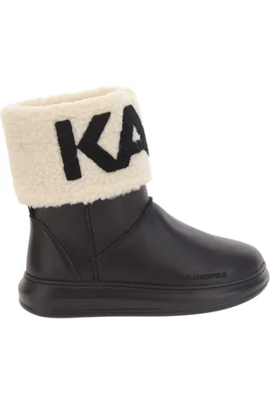 Karl Lagerfeld Buty, Kobieta, Czarny, 36 EU, Skóra, Botki Logo