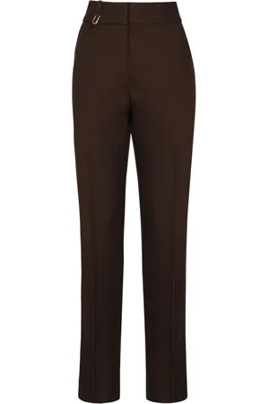 Jacquemus Spodnie, Kobieta, brązowy, S, Bawełna, Spodnie Slim-fit