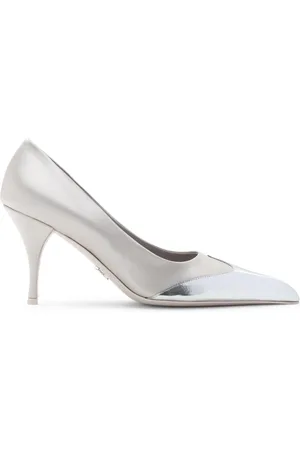 Prada Buty, Kobieta, Szary, 40 EU, Eleganckie Nude Obcasy dla Kobiet