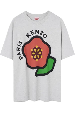 Kenzo Koszulki, Mężczyzna, Szary, S, Bawełna, Pop T-shirt z lekkiej dzianiny