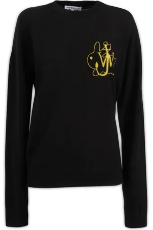 J.W.Anderson Bluzy, Kobieta, Czarny, XS, Wełna, Maglieria Sweatshirt
