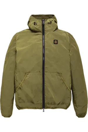 RefrigiWear Kurtki, Mężczyzna, Zielony, M, Nylon, Ultralekka kurtka nylonowa z kapturem