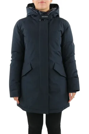 Woolrich Płaszcze, Kobieta, Niebieski, XL, Arctic Parka
