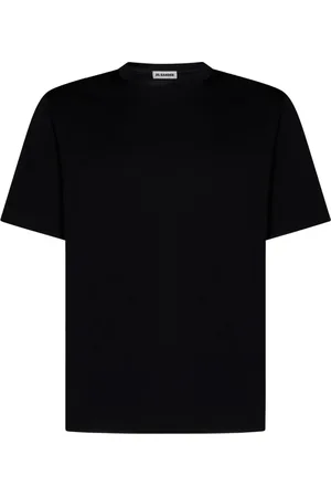 Jil Sander Koszulki, Mężczyzna, Czarny, S, Bawełna, T-shirt z okrągłym dekoltem